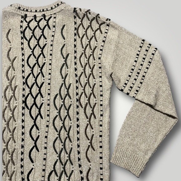 Vintage Protege Collection 3D Coogi Cosby Style Sweater Medium Large Made in USA - Picture 11 of 16